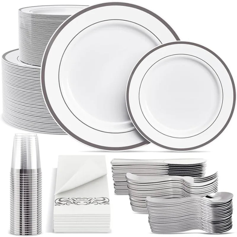 Set for 100 Disposable Dining