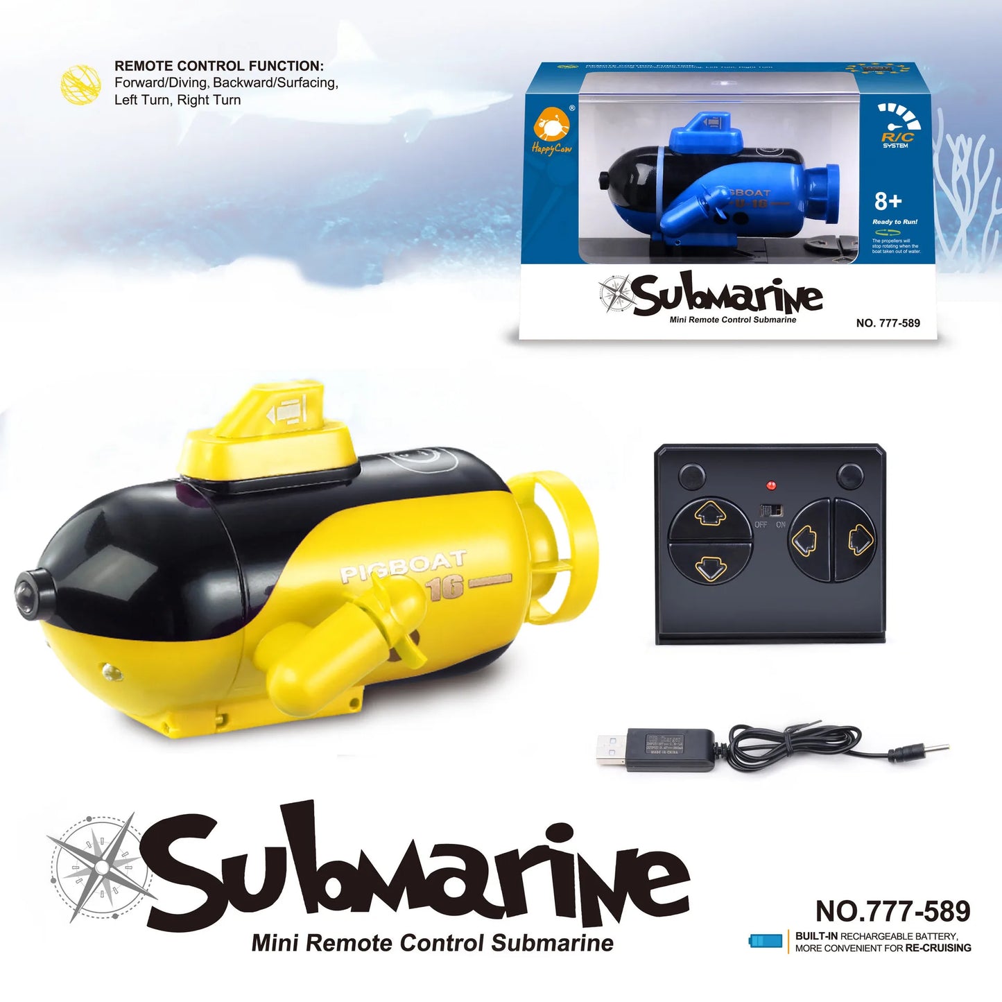 Submarine Remote Control Water Toy