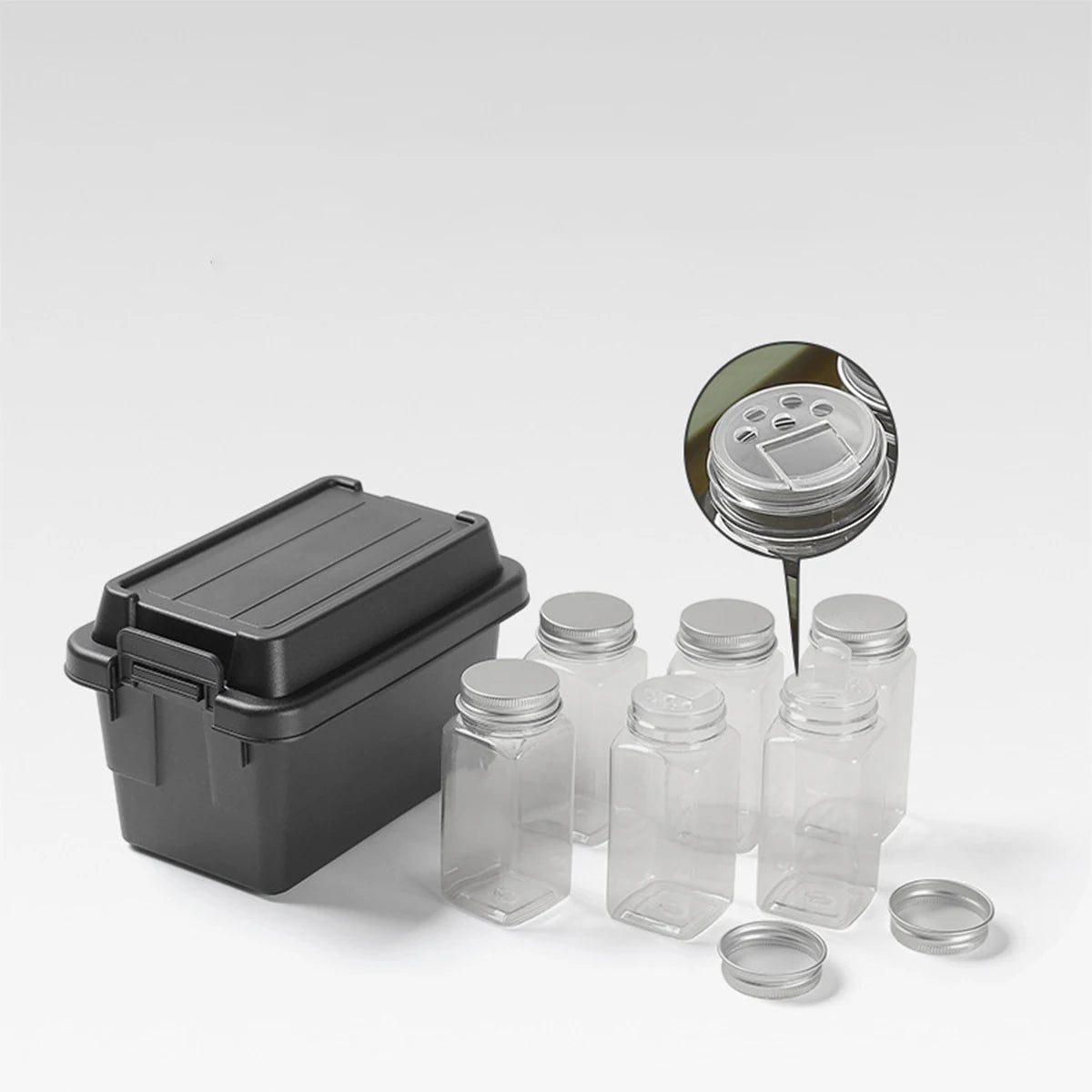 Camping Seasoning Bottle Set & Storage Box