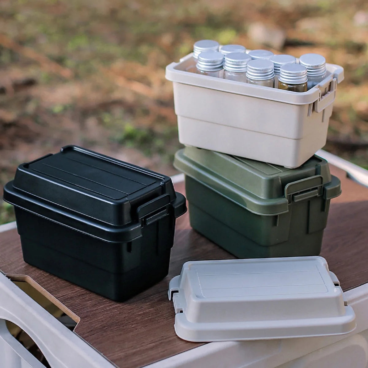 Camping Seasoning Bottle Set & Storage Box