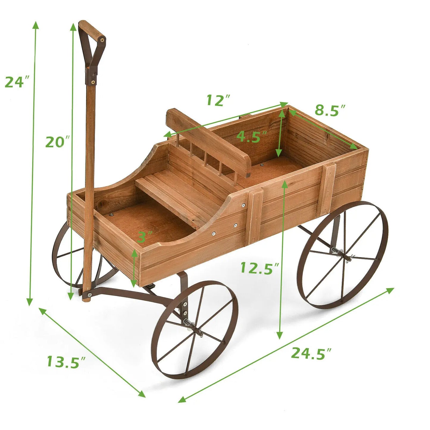 Antique Plant Bed Wagon