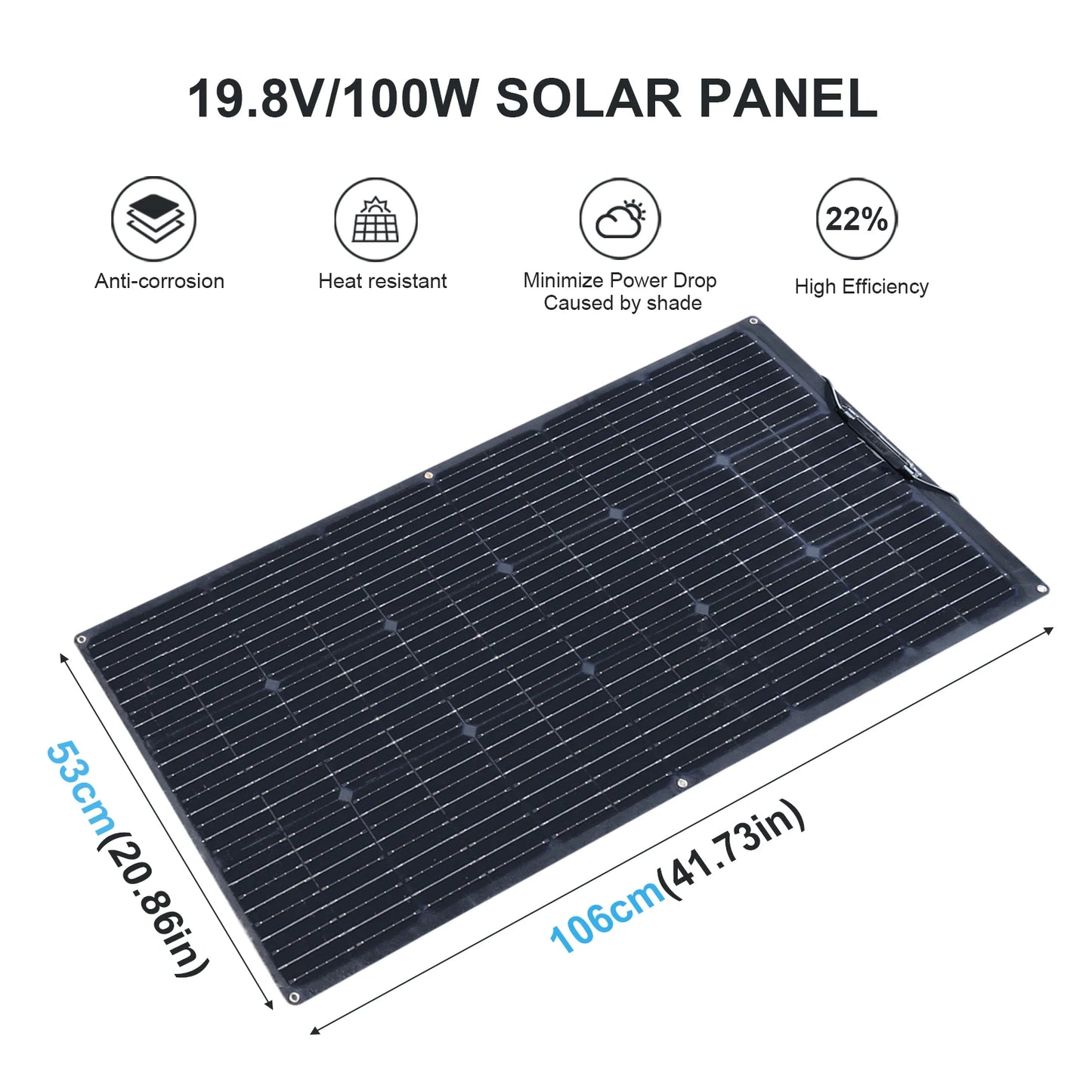 12V Solar Panel Kit Complete Controller for RV/Boat Battery Charger