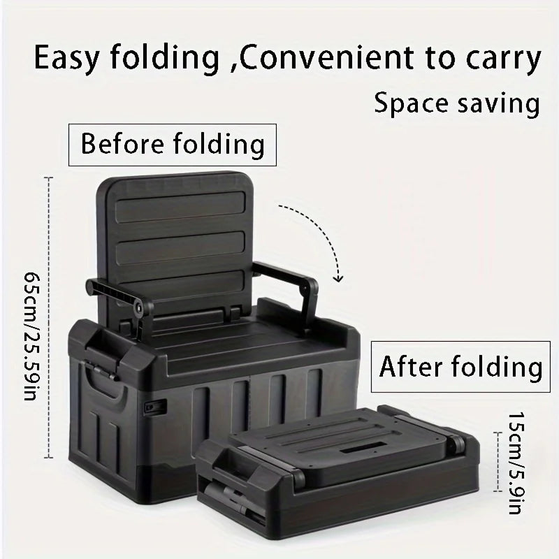 Versatile Large Foldable Storage Box - Durable for Outdoor, Camping, Clothes & Toy Organizer