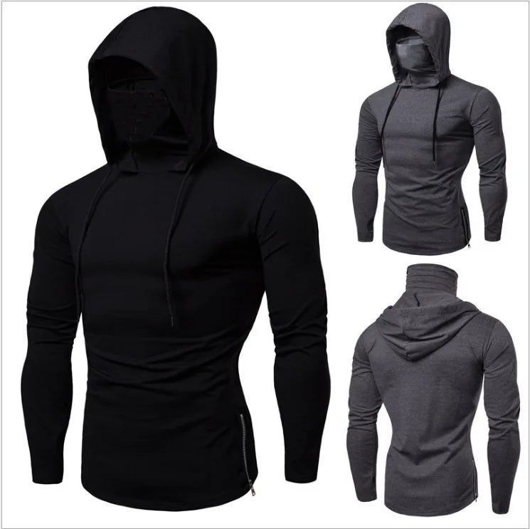 Long-sleeved Hoodie w/Collar