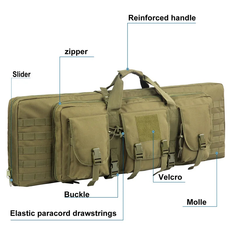 Double Rifle Bag - Michef's Outside