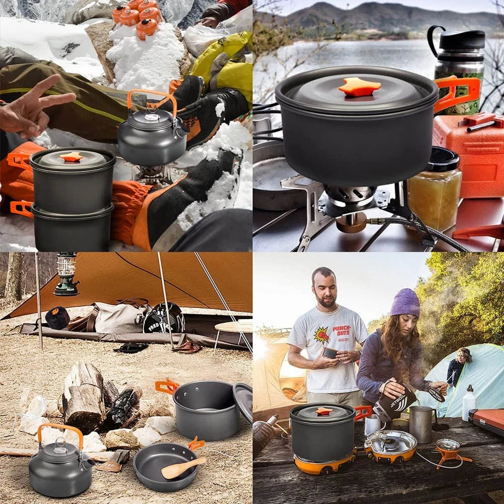 Aluminum Lightweight Camping Cookware Kit