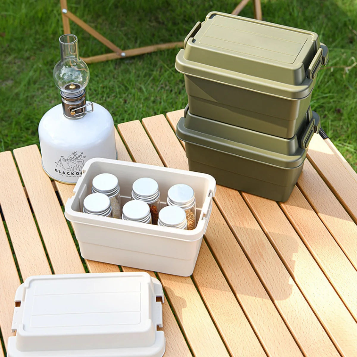 Camping Seasoning Bottle Set & Storage Box