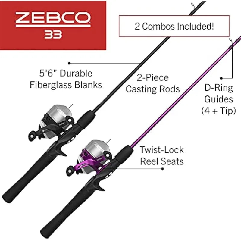 2-piece Fishing Rod Combo