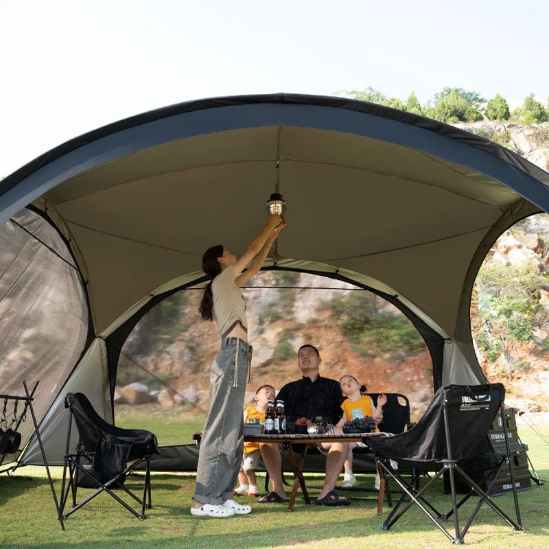 Silver Coated Waterproof Camping Sunshade Tent