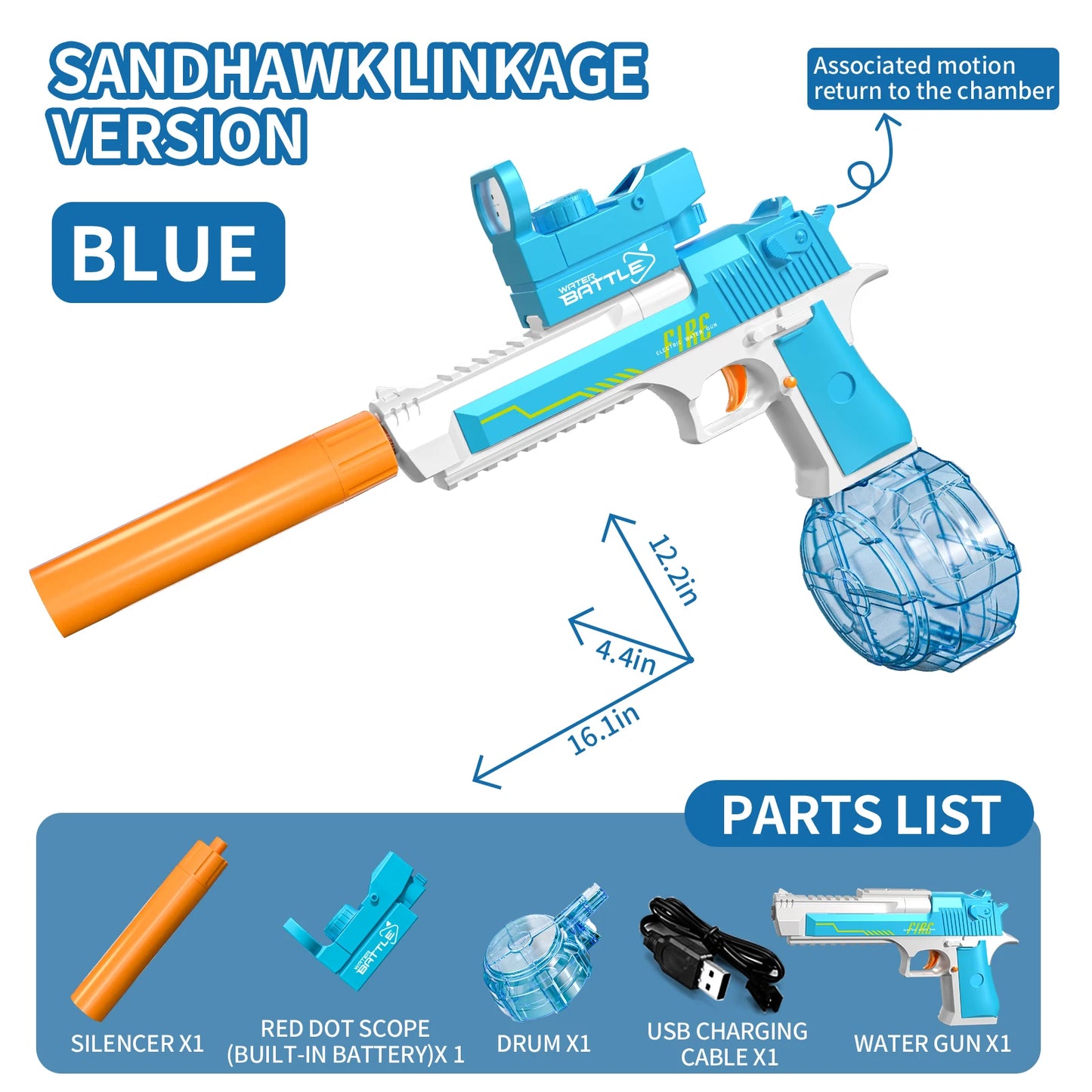 Rechargeable Water Gun Toy