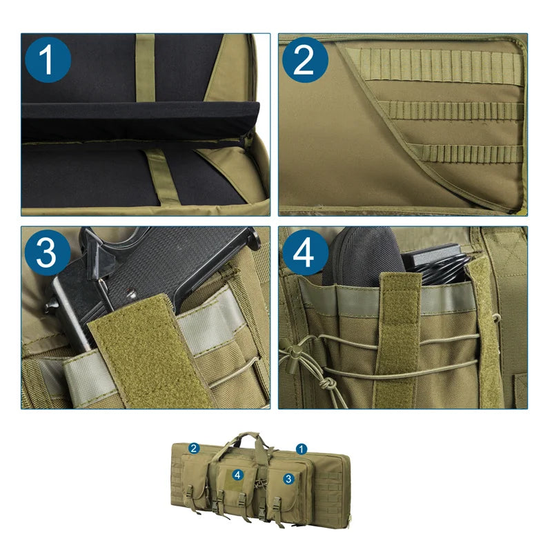 Double Rifle Bag - Michef's Outside