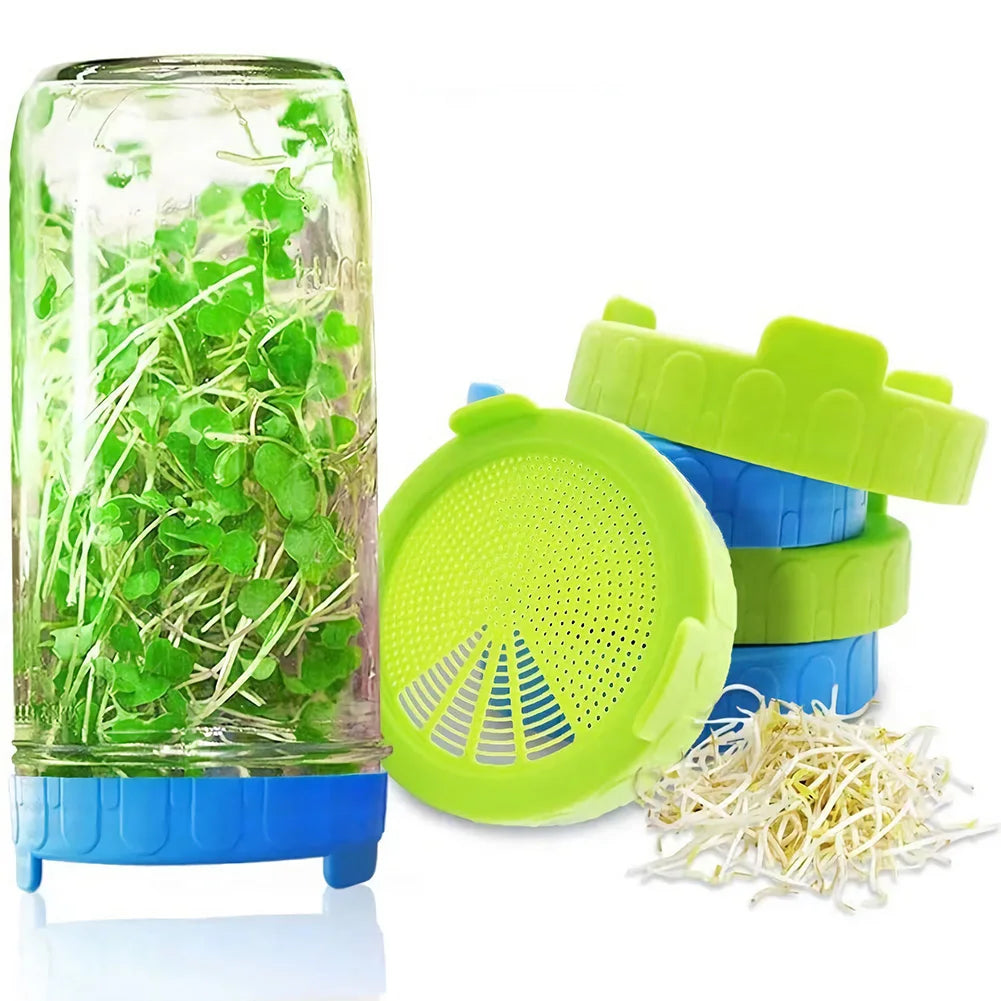 Wide Mouth Plastic Mason Jar Sprouting Lid