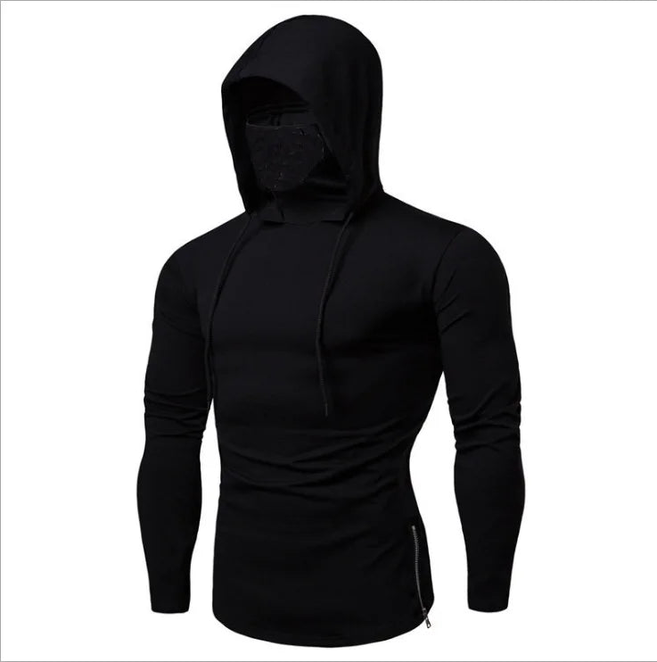 Long-sleeved Hoodie w/Collar