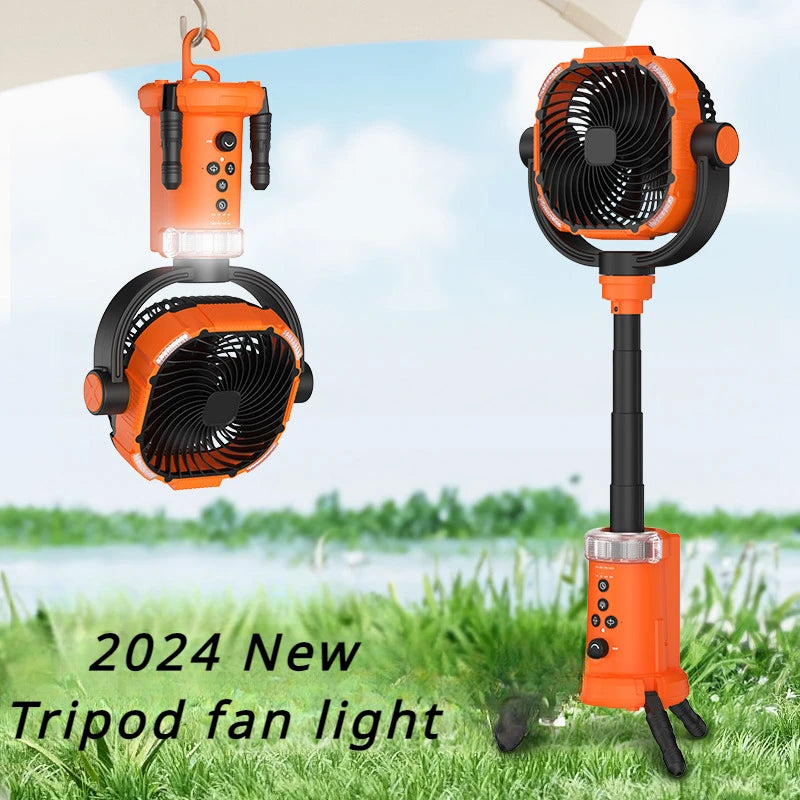 Powerful Fan Light Portable Camping Fan with Remote Control