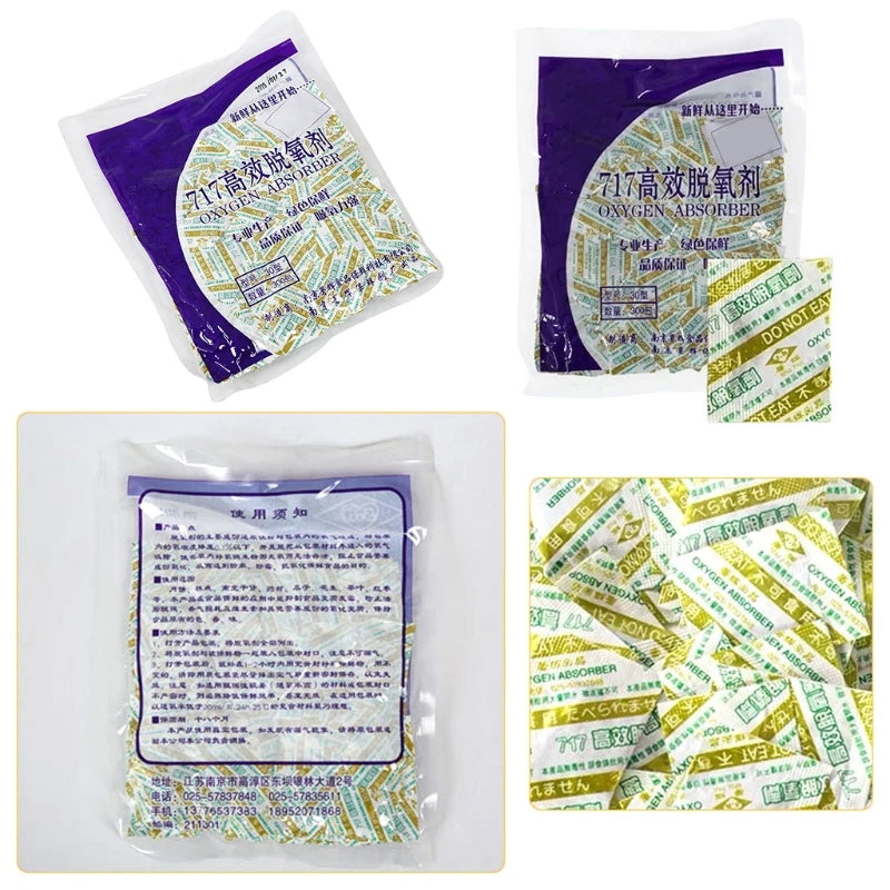 300 Small Bags Oxygen Absorber Long Term Food Grade