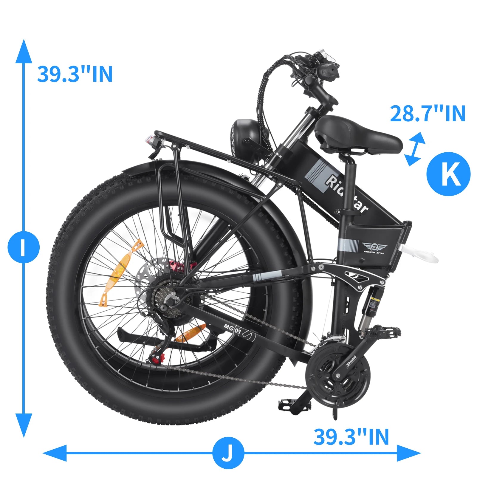 Electric Bicycle 21-Speed - Michef's Outside