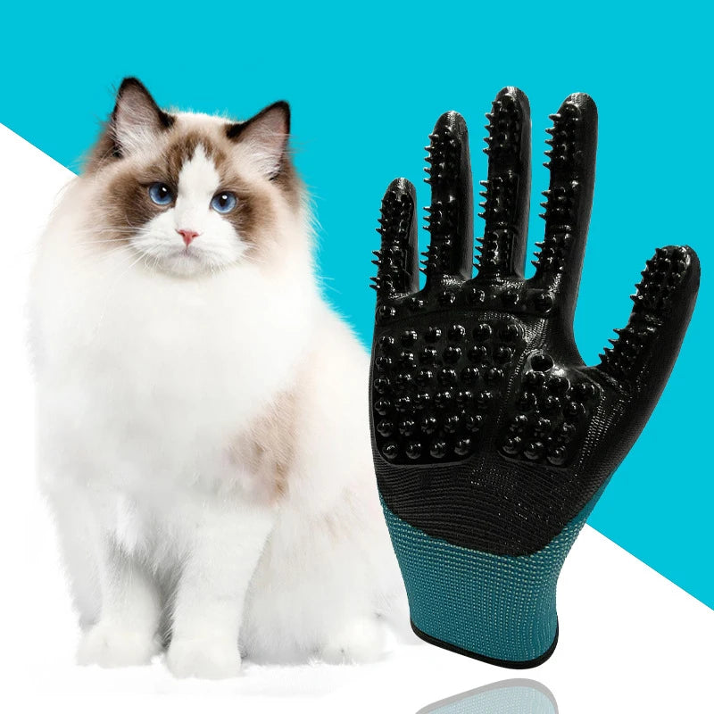 One Pair Hair Grooming Gloves For Pet Bathing