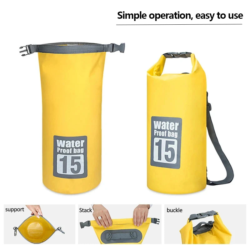 PVC Waterproof Dry Bag 5L/10L/15L/20L/30L Backpack