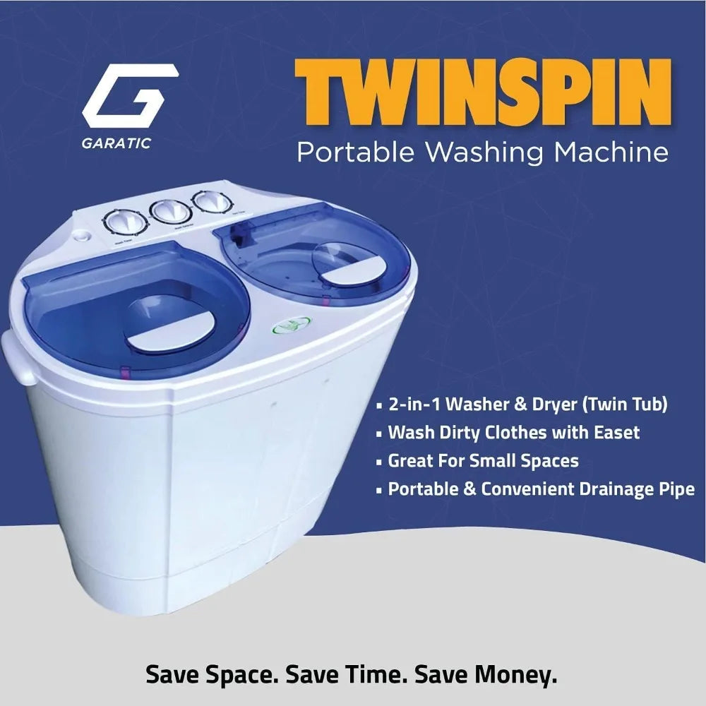 Mini Twin Tub Washing Machine For Camping