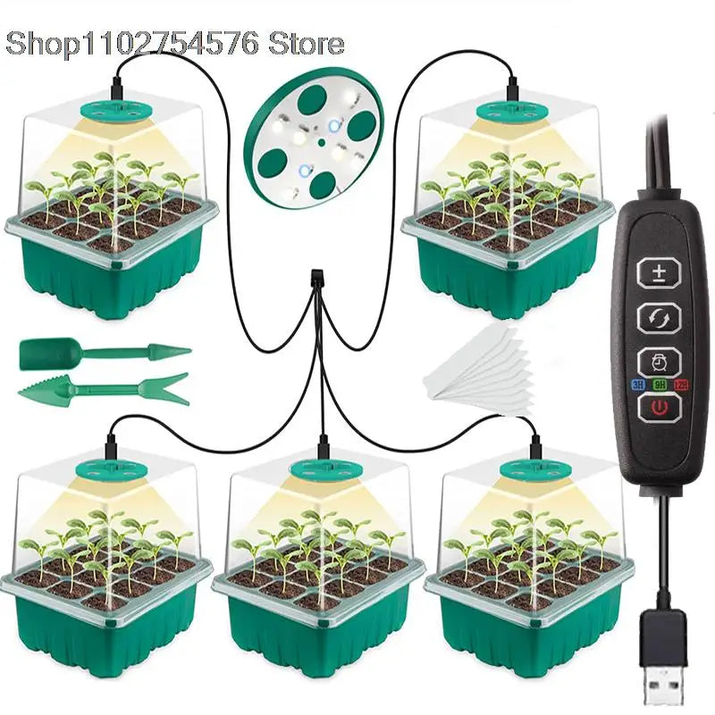 Grow Light Seedling Tray Set