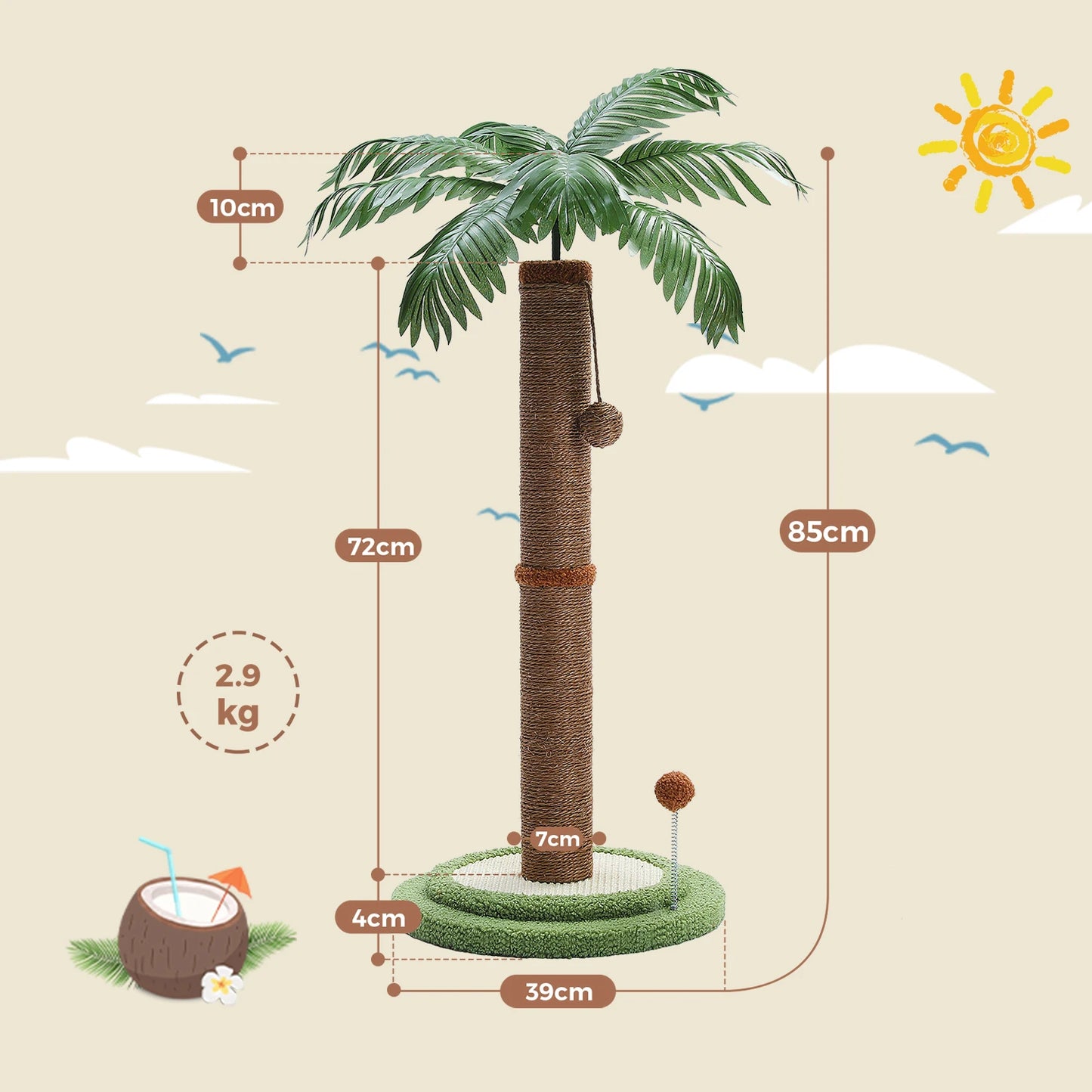 Palm Tree Scratching Post