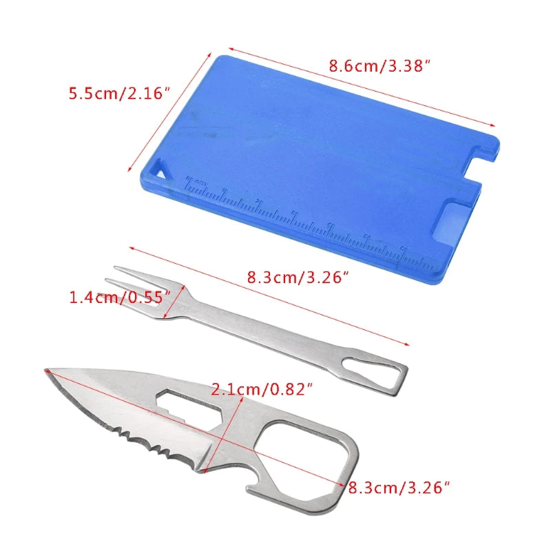 Knife Fork Multifunction Tool Card