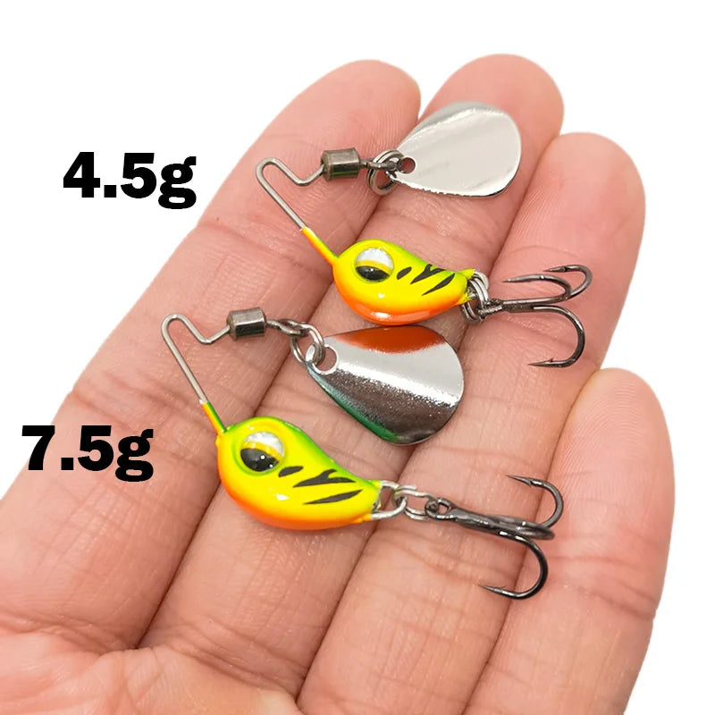 Rotating Spoon Pin Crankbait