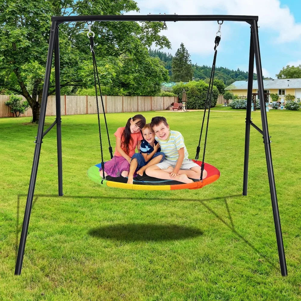 Swing Set With 40 Inch Saucer