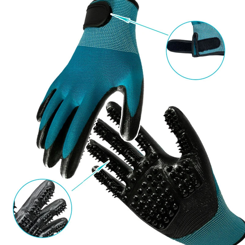 One Pair Hair Grooming Gloves For Pet Bathing