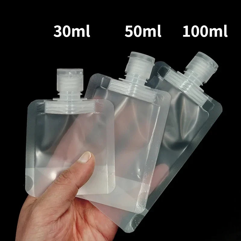 30/50/100ml Refillable Packaging Bags Travel Essentials