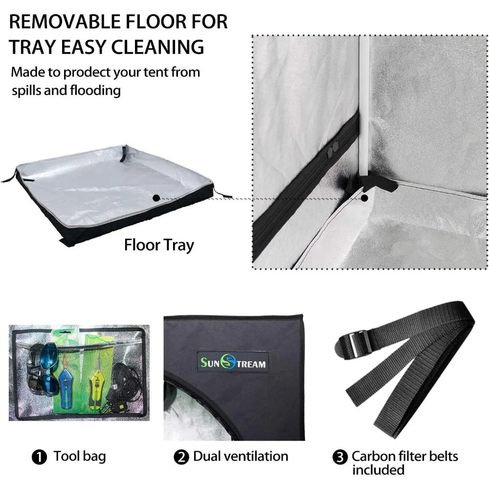 Compact Grow Tent System for Hydroponics