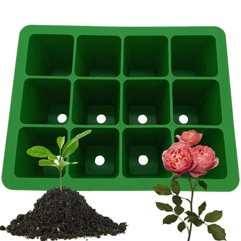 12 Cell Reuseable Seed Starter Tray