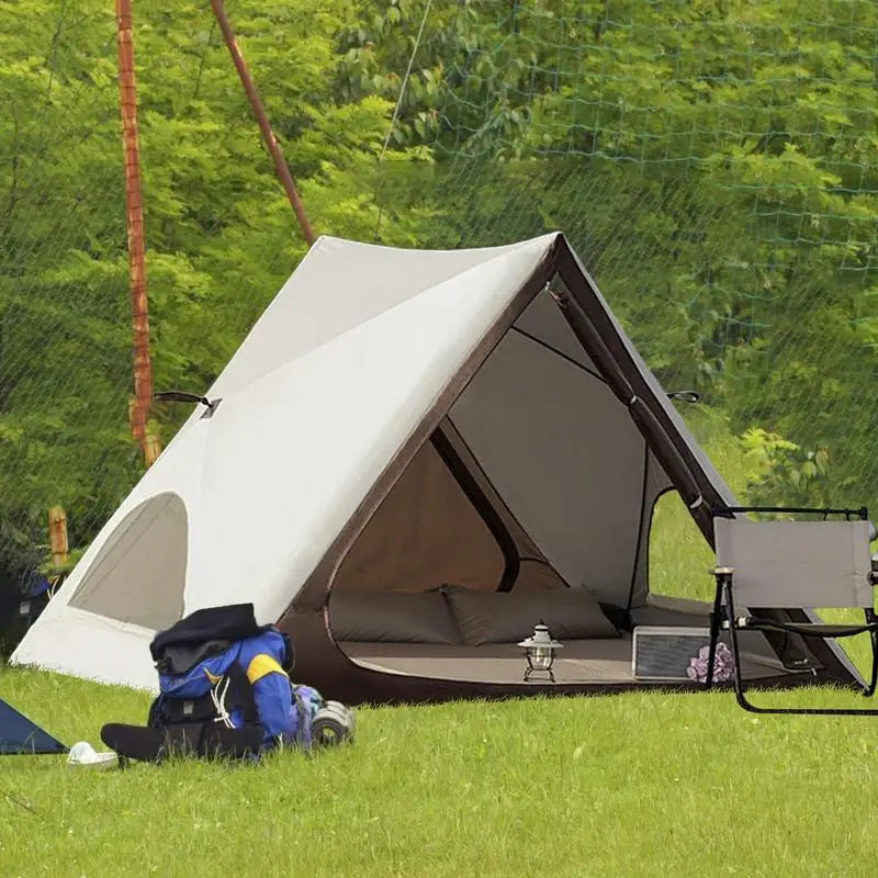 Portable Sunproof Auto-Open Shelter With Front and Back Doors