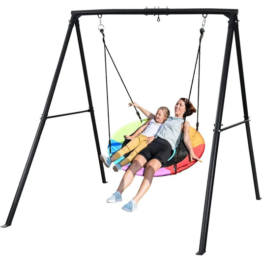 Swing Set With 40 Inch Saucer