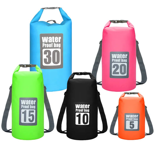 PVC Waterproof Dry Bag 5L/10L/15L/20L/30L Backpack