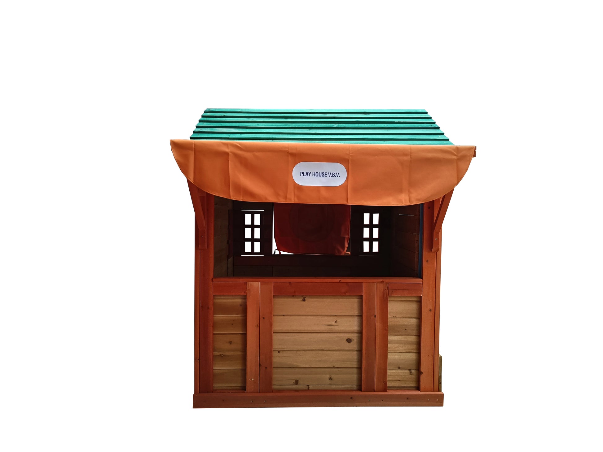 Solid Wood Game House - Michef's Outside