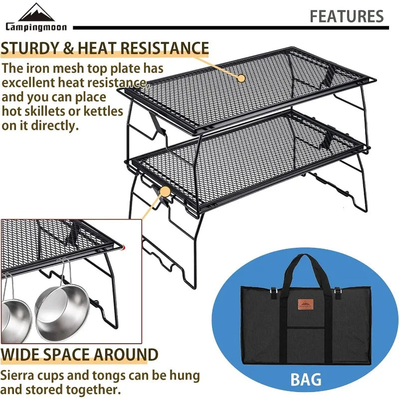 Steel Foldable Campfire Grill