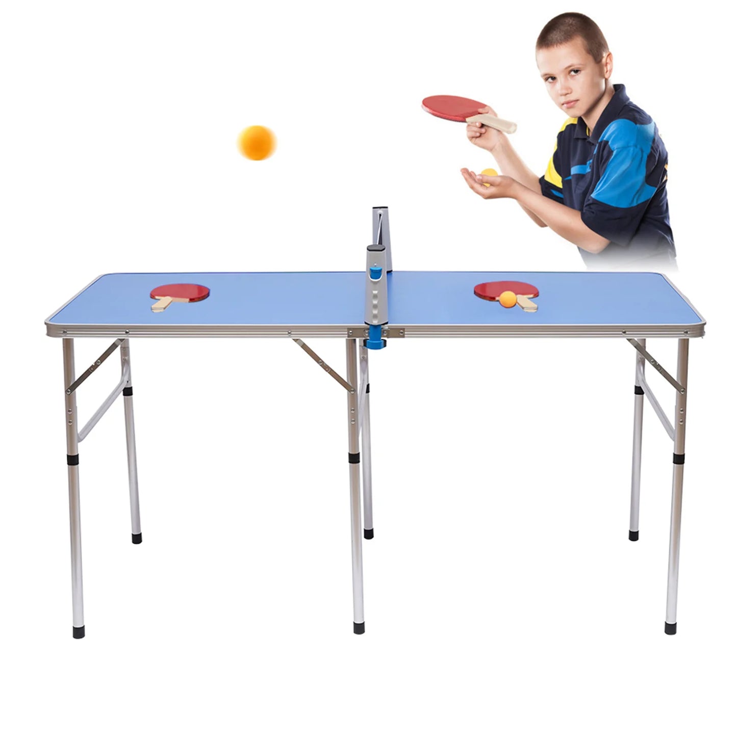 Foldable Ping Pong Table w/ Net