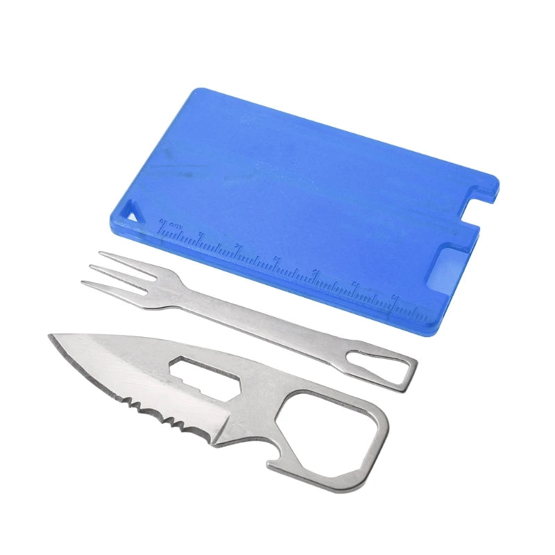 Knife Fork Multifunction Tool Card