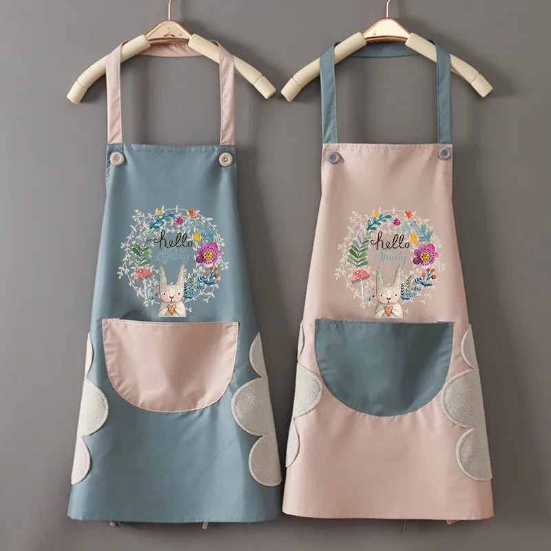 Hand-wiping Apron w/Pockets