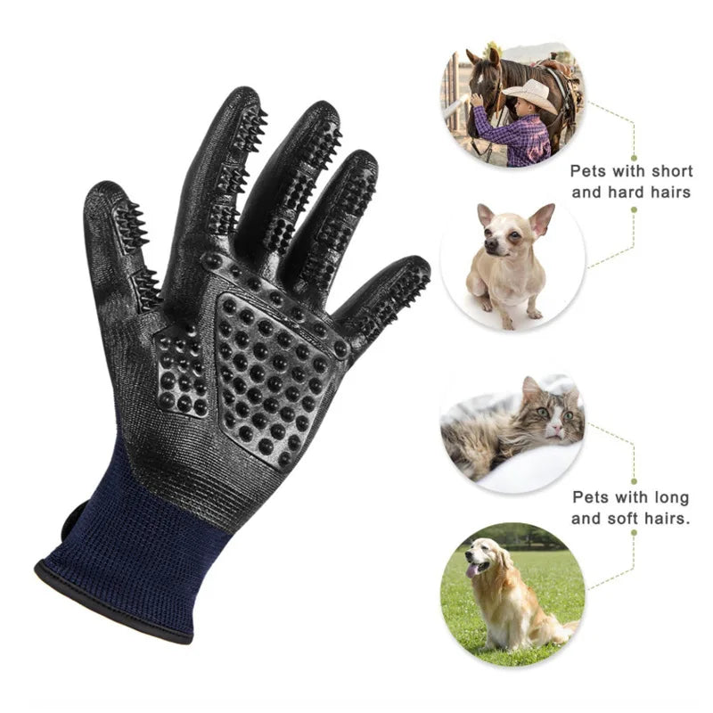 One Pair Hair Grooming Gloves For Pet Bathing