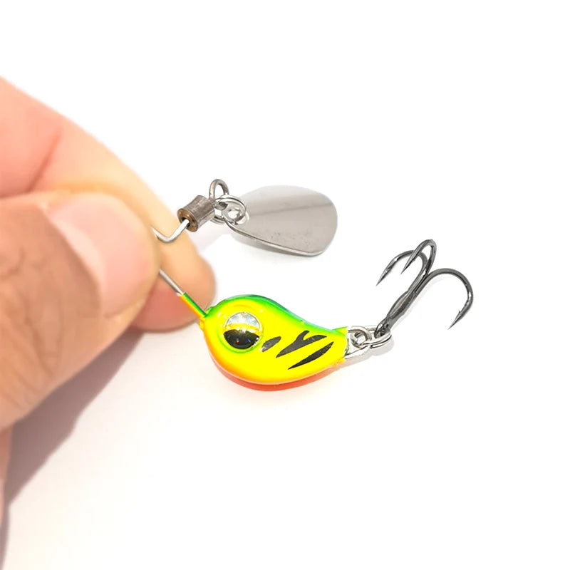 Rotating Spoon Pin Crankbait