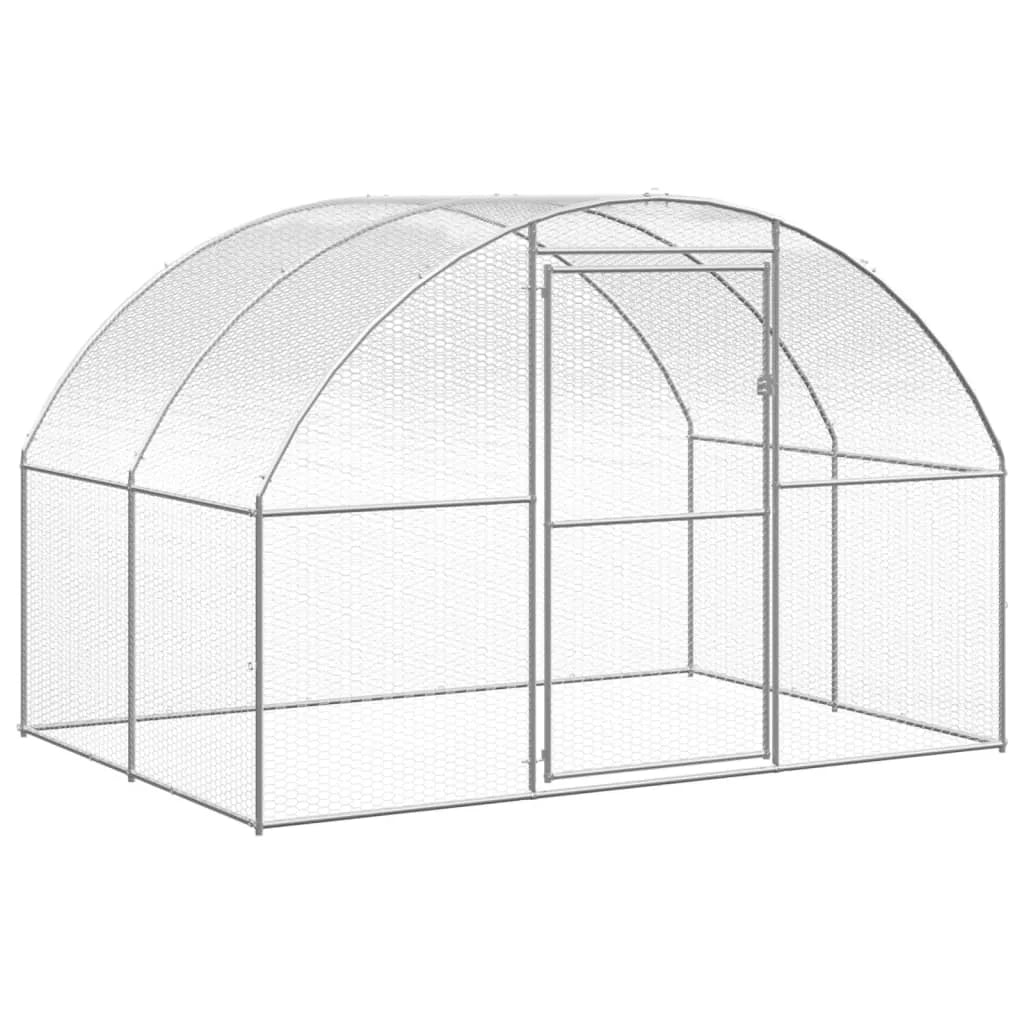 Galvanized Steel Cage - Michef's Outside