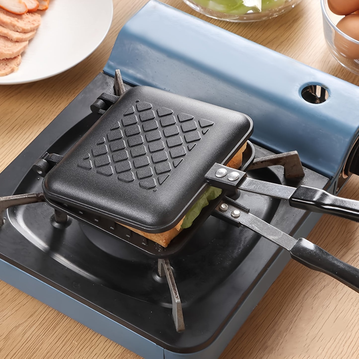 Double Sided Non-Stick Campfire Sandwich Maker