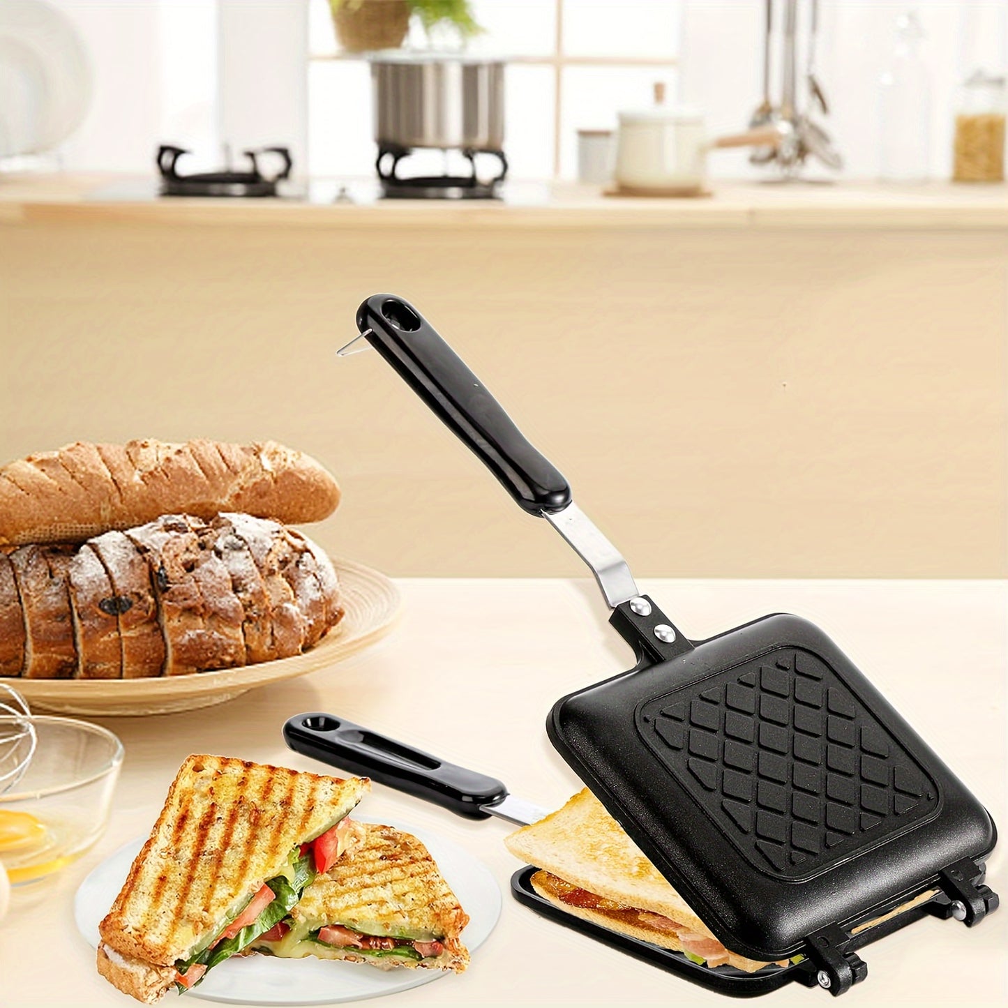 Double Sided Non-Stick Campfire Sandwich Maker