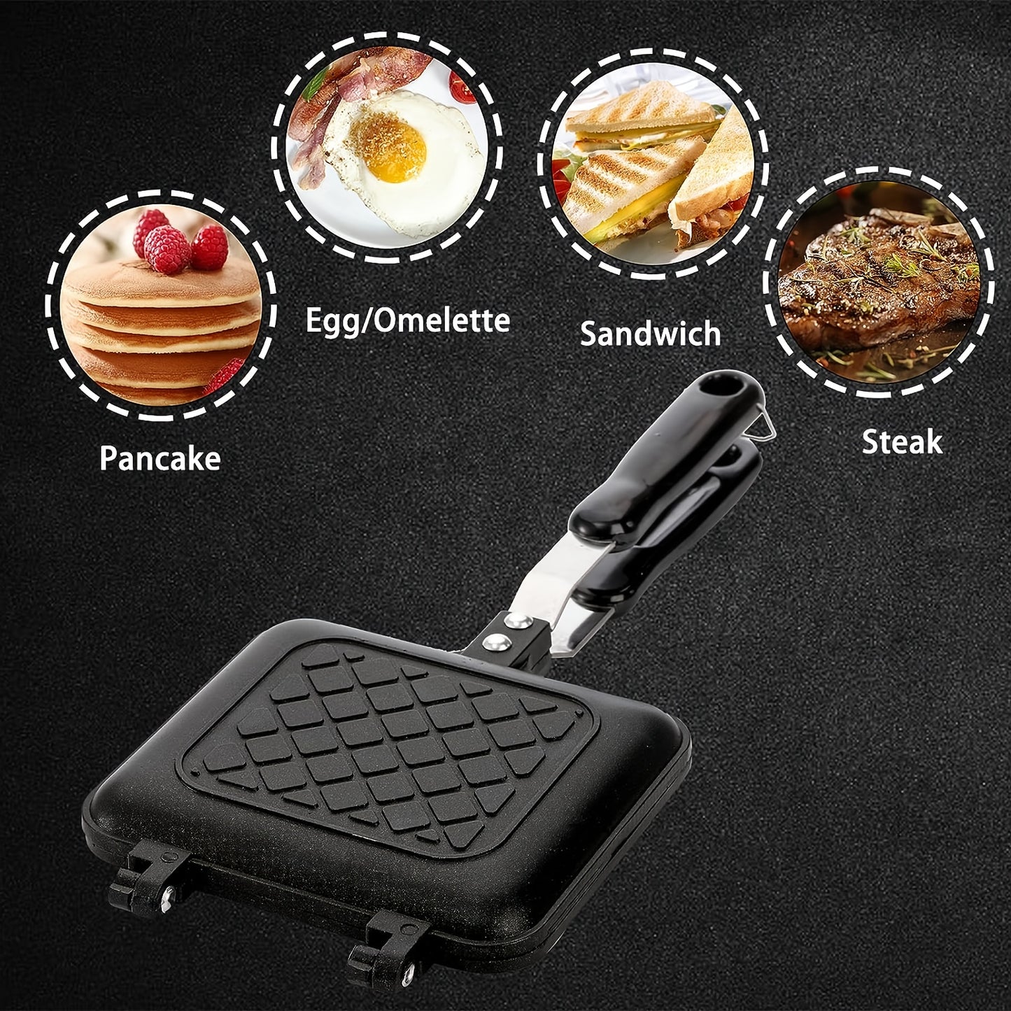 Double Sided Non-Stick Campfire Sandwich Maker